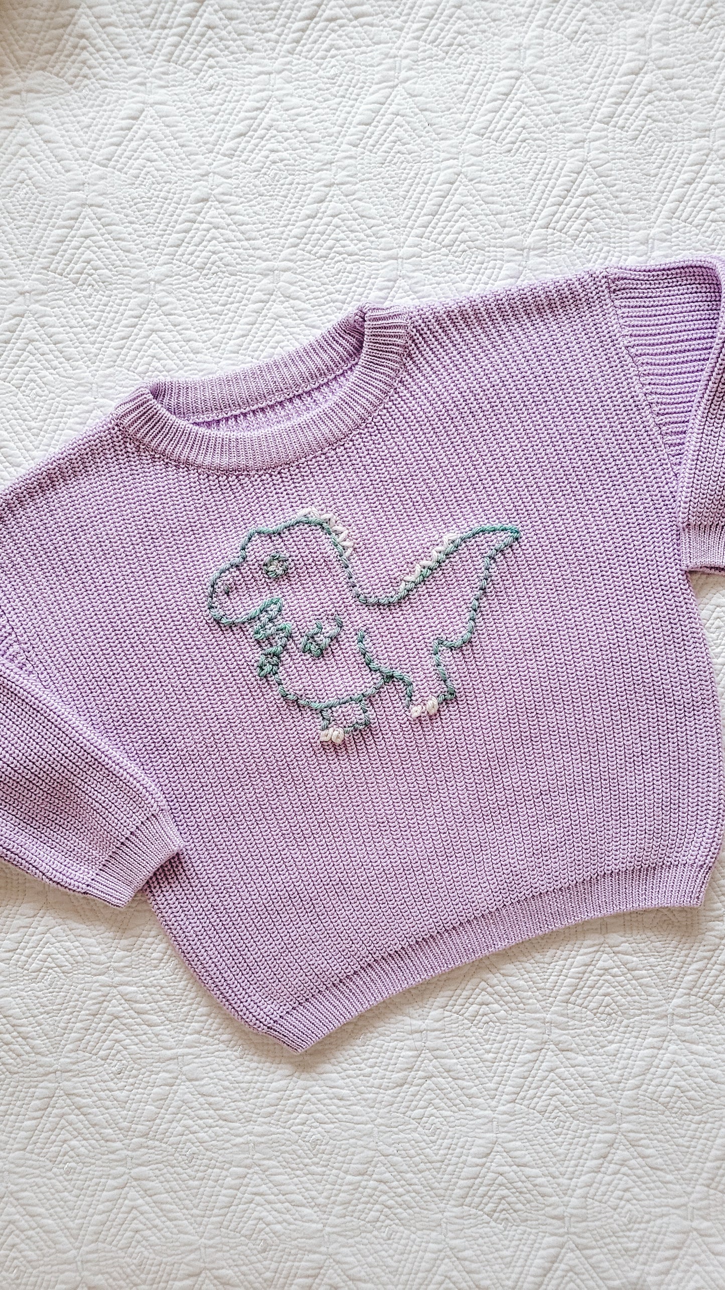 Custom Knit Sweater in Orchid