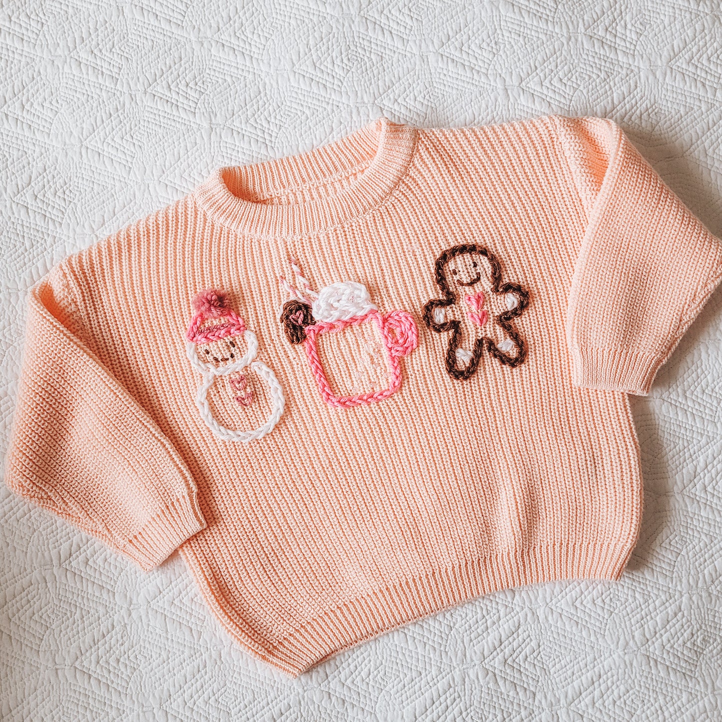 Custom Knit Sweater in Blush